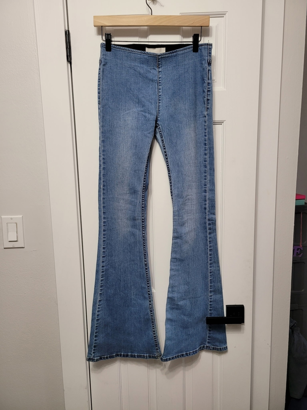 Newbury Kustom Light Blue Flare Jeans
